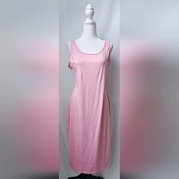 2XL Basic Bodycon Tank Midi Dresses - Picture 2 of 5